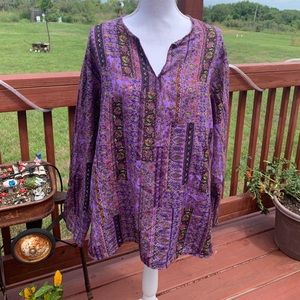 Bohemian Purple Lightweight Tunic